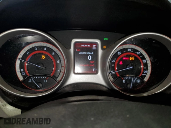 2013 Dodge Journey SXT with VIN 3C4PDCBG3DT699762, listed as a Copart auction lot 53712395 with 145,360 mi miles and Salvage Title. Bid and sale history available at carsss.com. Image 9.