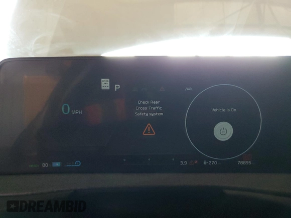 2022 Kia EV6 Wind z VIN KNDC34LA2N5059822, wystawiony jako Copart lot #54371445 z przebiegiem 78 895 mil mil oraz Szkoda całkowita • Salvage title. Historia ofert i sprzedaży dostępna na DreamBid. Obrazek 9.