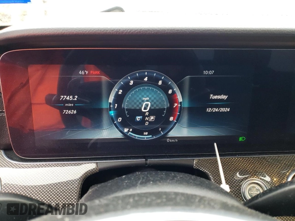 2018 Mercedes-Benz E-Class AMG E 43 with VIN WDDZF6EB3JA395411, listed as a Copart auction lot 86502184 with 72,626 mi miles and Salvage Title. Bid and sale history available at carsss.com. Image 9.