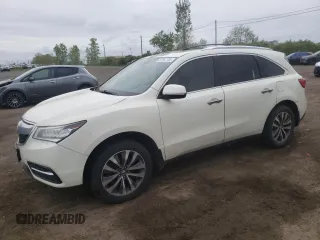 2014 Acura MDX Technology z VIN 5FRYD4H4XEB505394, wystawiony jako Copart lot #57567785 z przebiegiem Nie podano mil oraz Szkoda całkowita • Salvage title. Historia ofert i sprzedaży dostępna na DreamBid. Obrazek 1.