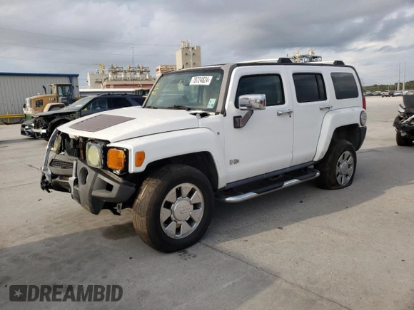 2007 Hummer H3 SUV with VIN 5GTDN13E078166376, listed as a Copart auction lot 78724824 with 0 mi miles and Salvage Title. Bid and sale history available at carsss.com. Image 1.