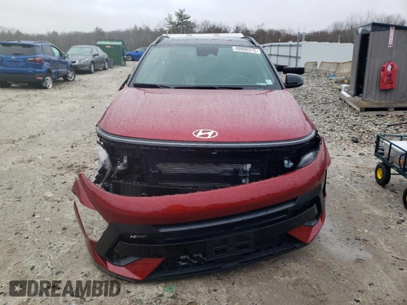 2024 Hyundai Kona N Line z VIN KM8HACA3XRU118164, wystawiony jako Copart lot #49996315 z przebiegiem 7 188 mil mil oraz Szkoda całkowita • Salvage title. Historia ofert i sprzedaży dostępna na DreamBid. Obrazek 5.