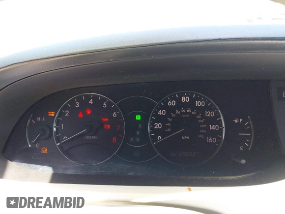 2005 Toyota Avalon XL with VIN 4T1BK36B55U002755, listed as a IAAI auction lot 42234170 with 290,587 mi miles and . Bid and sale history available at DreamBid. Image 7.