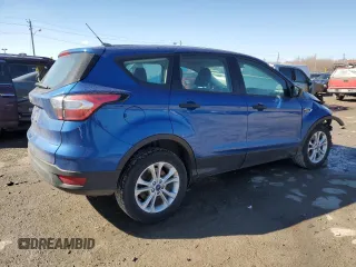 2018 Ford Escape S with VIN 1FMCU0F75JUB67613, listed as a Copart auction lot 46603715 with 136,975 mi miles and Salvage Title. Bid and sale history available at carsss.com. Image 3.