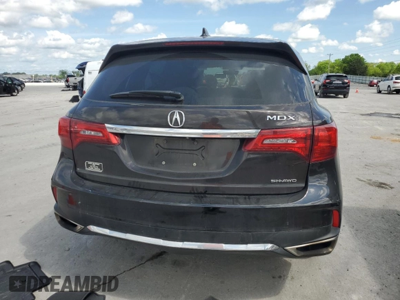 2017 Acura MDX Technology with VIN 5FRYD4H53HB026313, listed as a Copart auction lot 54315225 with 126,485 mi miles and Salvage Title. Bid and sale history available at carsss.com. Image 6.