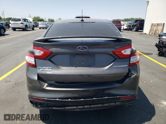 2016 Ford Fusion Titanium with VIN 3FA6P0SU0GR173636, listed as a Copart auction lot 59588095 with 119,998 mi miles and Salvage title. Bid and sale history available at DreamBid. Image 6.