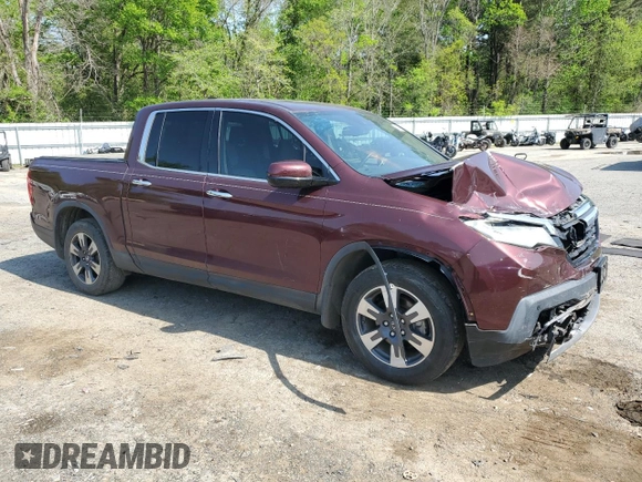 2017 Honda Ridgeline RTL-E with VIN 5FPYK3F74HB030612, listed as a Copart auction lot 50840125 with 218,068 mi miles and Salvage title. Bid and sale history available at DreamBid. Image 4.
