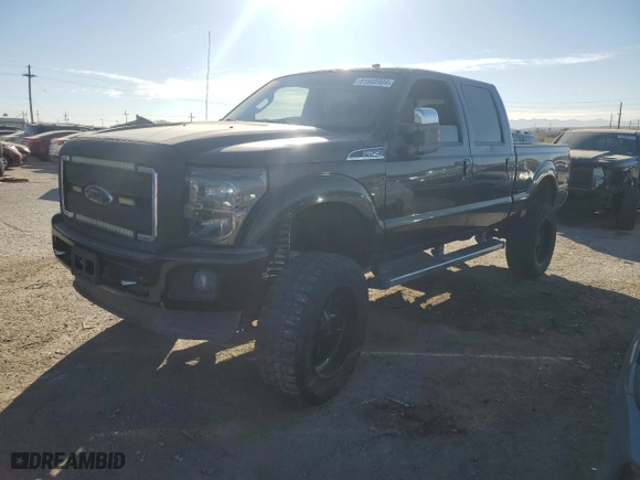 2015 Ford Super Duty F-250 SRW Lariat with VIN 1FT7W2BT9FEC80321, listed as a Copart auction lot 81848904 with 0 mi miles and Salvage Title. Bid and sale history available at carsss.com. Image 1.