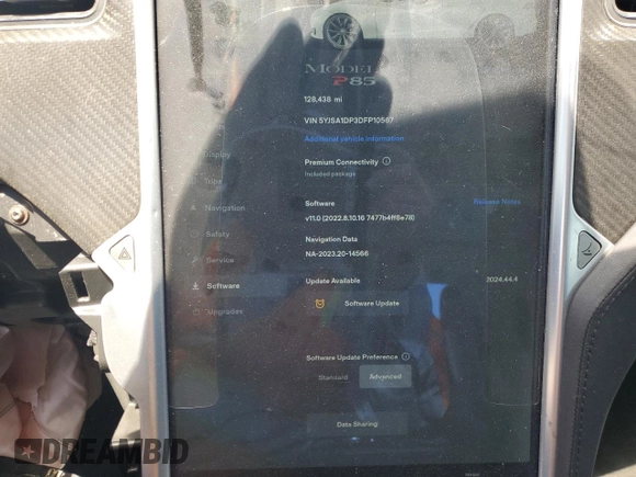 2013 Tesla Model S Performance с VIN 5YJSA1DP3DFP10567, выставлен на аукционе Copart как лот 58352955 с пробегом 128 438 миль миль и Списание • Salvage title. История ставок и продаж доступна на DreamBid. Изображение 9.