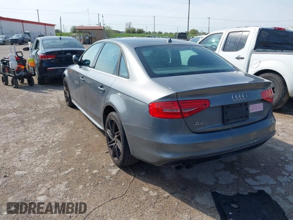 2016 Audi A4 Premium with VIN WAUAFAFL4GA004435, listed as a IAAI auction lot 41891165 with 154,817 mi miles. Bid and sale history available at carsss.com. Image 3.