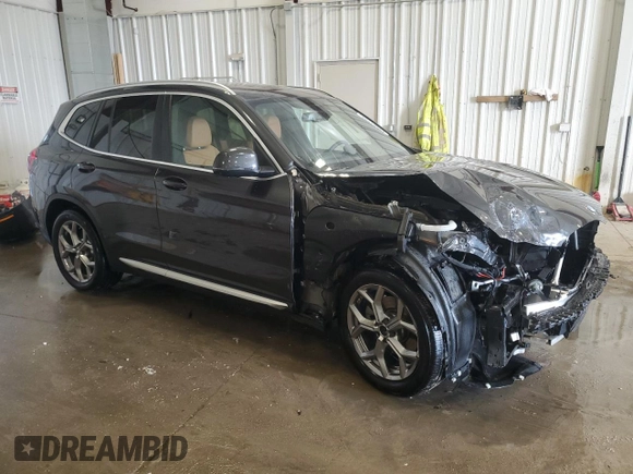 2024 BMW X3 xDrive30i with VIN 5UX53DP02R9V99064, listed as a Copart auction lot 49981755 with 7,858 mi miles and Salvage Title. Bid and sale history available at carsss.com. Image 4.
