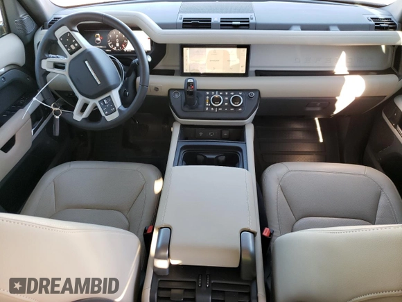 2024 Land Rover Defender S with VIN SALEJ7EU0R2275367, listed as a Copart auction lot 85565334 with 9,260 mi miles and Salvage title. Bid and sale history available at DreamBid. Image 8.