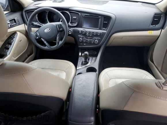 2011 Kia Optima EX with VIN KNAGN4A65B5139487, listed as a Copart auction lot 76731764 with Not Provided miles and Salvage Title. Bid and sale history available at carsss.com. Image 8.