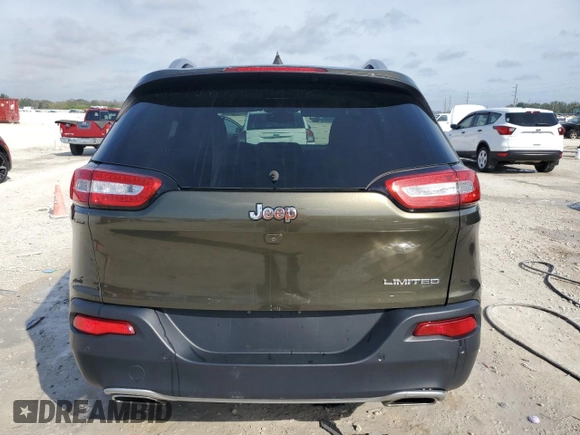 2016 Jeep Cherokee Limited with VIN 1C4PJLDS9GW125918, listed as a Copart auction lot 42929645 with 123,055 mi miles and Salvage title. Bid and sale history available at DreamBid. Image 6.