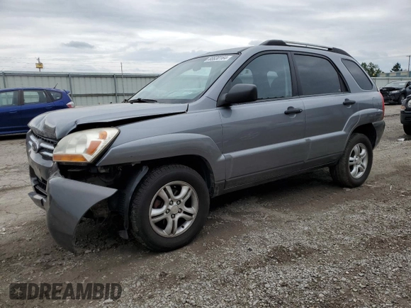 2005 Kia Sportage LX with VIN KNDJF723057062113, listed as a Copart auction lot 66630164 with 129,715 mi miles and Salvage Title. Bid and sale history available at carsss.com. Image 1.