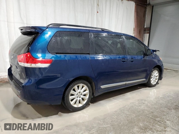 2012 Toyota Sienna LE with VIN 5TDJK3DC1CS040870, listed as a Copart auction lot 46342545 with 189,387 mi miles and Salvage Title. Bid and sale history available at carsss.com. Image 3.