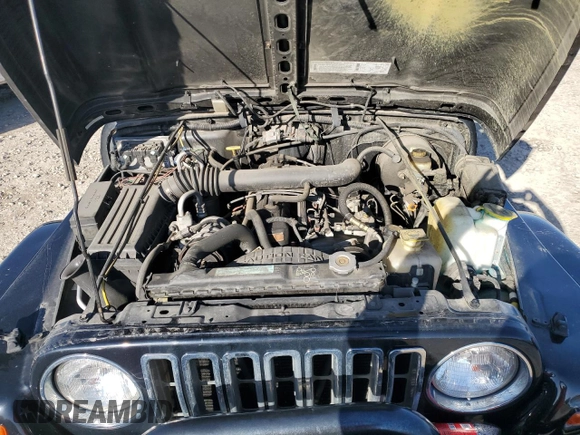 1999 Jeep Wrangler Sahara with VIN 1J4FY49S9XP479545, listed as a Copart auction lot 54753745 with 34,642 mi miles and Salvage title. Bid and sale history available at DreamBid. Image 11.