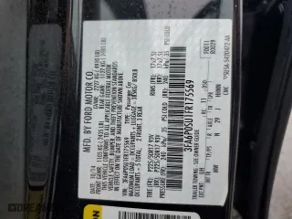2015 Ford Fusion Energi Titanium with VIN 3FA6P0SU1FR175569, listed as a Copart auction lot 65519992 with 103,072 mi miles. Bid and sale history available at carsss.com. Image 10.