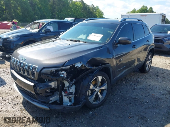 2019 Jeep Cherokee Limited with VIN 1C4PJLDX1KD173431, listed as a IAAI auction lot 42164174 with 87,870 mi miles and . Bid and sale history available at DreamBid. Image 2.