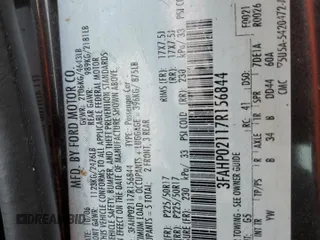 2007 Ford Fusion SEL with VIN 3FAHP02117R156844, listed as a Copart auction lot 47004605 with 208,403 mi miles and Salvage Title. Bid and sale history available at carsss.com. Image 12.