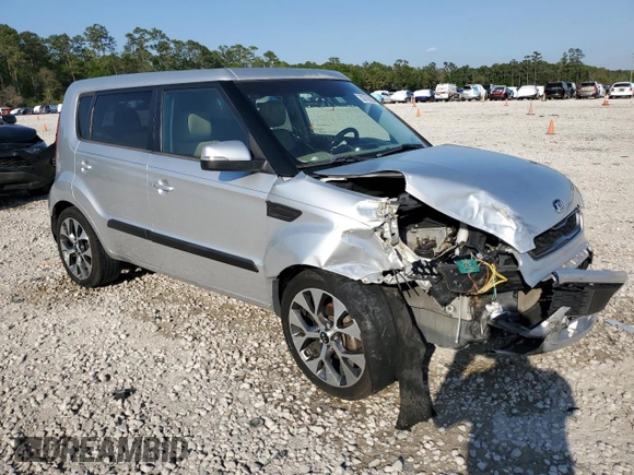 2013 Kia Soul + with VIN KNDJT2A65D7520086, listed as a Copart auction lot 50708535 with 123,611 mi miles and Salvage Title. Bid and sale history available at DreamBid. Image 4.