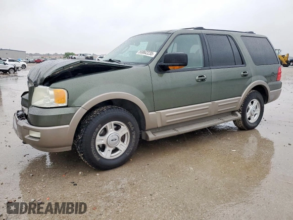 2004 Ford Expedition Eddie Bauer with VIN 1FMPU18L04LB25510, listed as a Copart auction lot 55862235 with 294,959 mi miles and Salvage title. Bid and sale history available at DreamBid. Image 1.