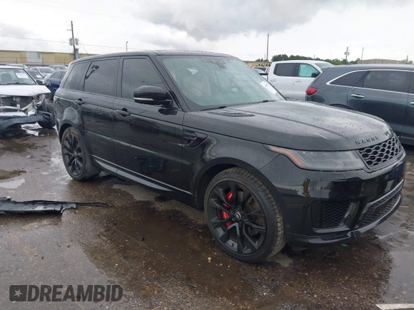 2020 Land Rover Range Rover Sport HST with VIN SALWS2RU4LA889351, listed as a IAAI auction lot 41895923 with 60,267 mi miles. Bid and sale history available at carsss.com. Image 1.