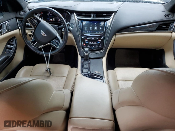 2018 Cadillac CTS Luxury AWD with VIN 1G6AX5SX0J0128430, listed as a Copart auction lot 53480485 with 121,920 mi miles and Salvage title. Bid and sale history available at DreamBid. Image 8.