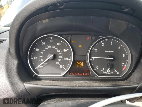 2011 BMW 1 Series 128i with VIN WBAUN1C57BVH83615, listed as a Copart auction lot 44755235 with 97,138 mi miles and Salvage title. Bid and sale history available at DreamBid. Image 9.