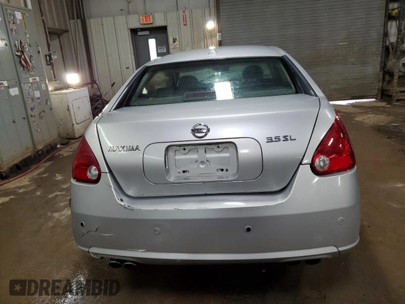 2008 Nissan Maxima SE with VIN 1N4BA41EX8C801641, listed as a Copart auction lot 50396645 with 194,757 mi miles and Salvage title. Bid and sale history available at DreamBid. Image 6.