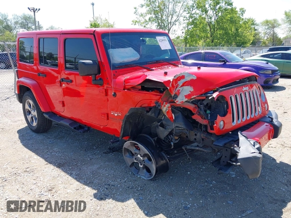 2018 Jeep Wrangler Unlimited Sahara z VIN 1C4HJWEG6JL893798, wystawiony jako IAAI lot #42299351 z przebiegiem Nie podano mil oraz . Historia ofert i sprzedaży dostępna na DreamBid. Obrazek 1.