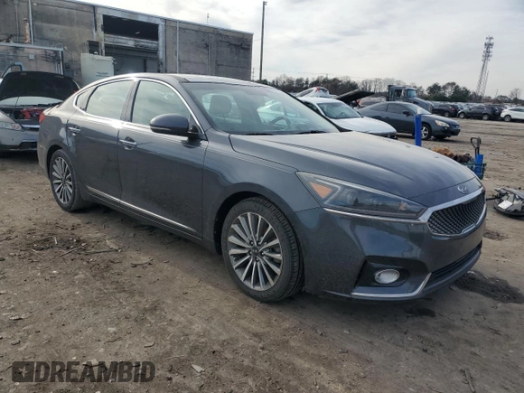 2017 Kia Cadenza Premium with VIN KNALC4J17H5068665, listed as a Copart auction lot 85211704 with 73,237 mi miles and Salvage Title. Bid and sale history available at carsss.com. Image 4.