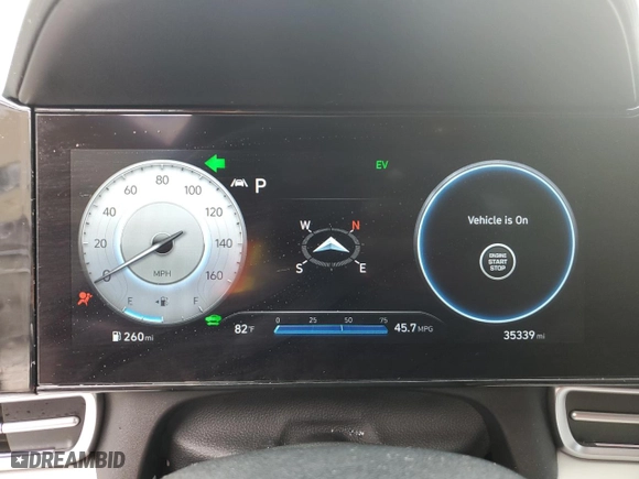 2022 Hyundai Elantra Hybrid Limited with VIN KMHLN4AJ9NU030686, listed as a Copart auction lot 47263175 with 35,339 mi miles and Salvage Title. Bid and sale history available at carsss.com. Image 9.