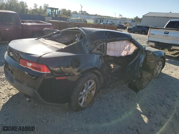 2015 Chevrolet Camaro LS with VIN 2G1FB1E35F9307829, listed as a Copart auction lot 75068134 with 118,458 mi miles and Salvage Title. Bid and sale history available at carsss.com. Image 3.