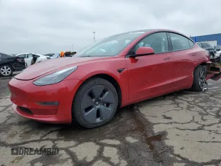 2022 Tesla Model 3 Long Range z VIN 5YJ3E1EBXNF289279, wystawiony jako Copart lot #59506515 z przebiegiem 58 652 mil mil oraz Nie do naprawy • Non repairable. Historia ofert i sprzedaży dostępna na DreamBid. Obrazek 1.