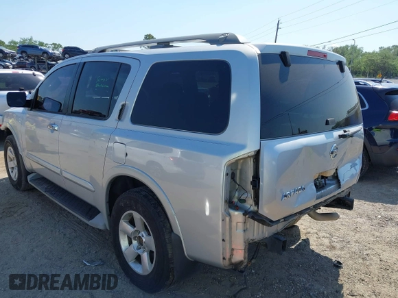 2011 Nissan Armada SV with VIN 5N1BA0NDXBN607669, listed as a IAAI auction lot 41930926 with 197,382 mi miles and . Bid and sale history available at DreamBid. Image 3.