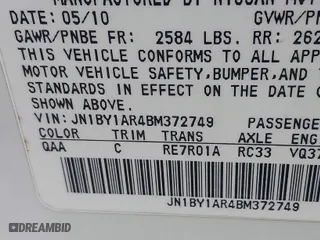 2011 Infiniti M37 with VIN JN1BY1AR4BM372749, listed as a IAAI auction lot 41853558 with 132,912 mi miles. Bid and sale history available at carsss.com. Image 9.