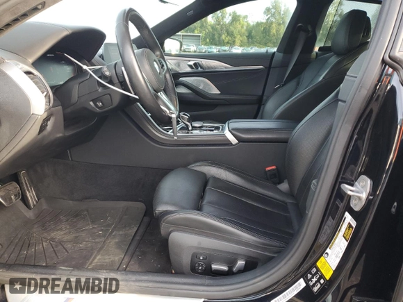 2020 BMW 8 Series M850i with VIN WBAGV8C02LCD71173, listed as a Copart auction lot 72638434 with 43,307 mi miles and Salvage Title. Bid and sale history available at DreamBid. Image 7.