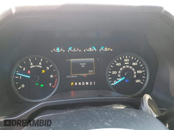 2015 Ford F-150 XLT with VIN 1FTEW1EG5FKE44195, listed as a Copart auction lot 46316855 with 227,226 mi miles and Salvage Title. Bid and sale history available at carsss.com. Image 9.