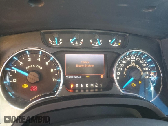 2013 Ford F-150 XL with VIN 1FTFW1ET6DFB46360, listed as a Copart auction lot 55468225 with 288,206 mi miles and Clean Title. Bid and sale history available at carsss.com. Image 9.