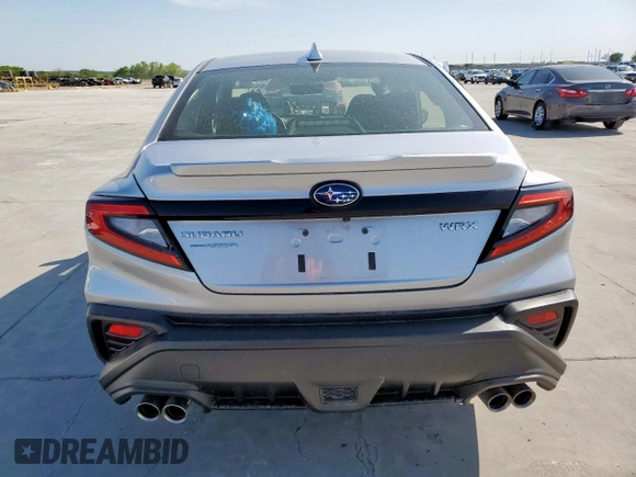 2024 Subaru WRX Premium with VIN JF1VBAH64R9809305, listed as a Copart auction lot 51213245 with 2,496 mi miles and Salvage title. Bid and sale history available at DreamBid. Image 6.