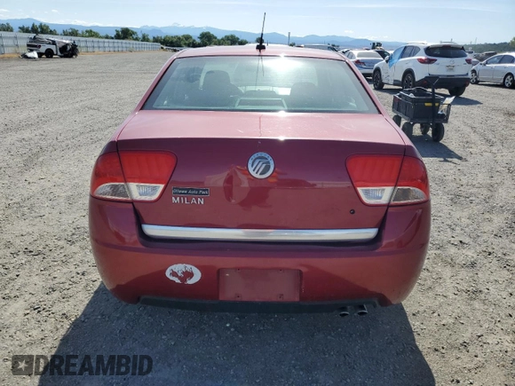 2010 Mercury Milan with VIN 3MEHM0HA0AR621341, listed as a Copart auction lot 56994365 with 218,312 mi miles and Salvage title. Bid and sale history available at DreamBid. Image 6.