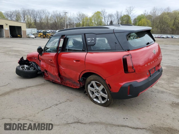 2025 MINI Countryman S z VIN WMZ23GA06S7P55977, wystawiony jako Copart lot #54164345 z przebiegiem 3 384 mil mil oraz Szkoda całkowita • Salvage title. Historia ofert i sprzedaży dostępna na DreamBid. Obrazek 2.