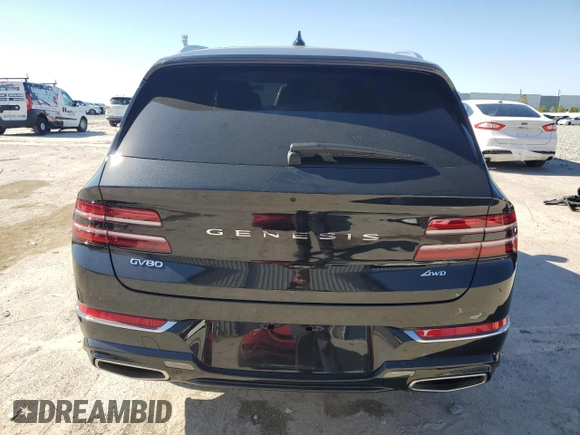 2024 Genesis GV80 z VIN KMUHBDSB0RU183745, wystawiony jako Copart lot #48867175 z przebiegiem 5 610 mil mil oraz Nie do naprawy • Non repairable. Historia ofert i sprzedaży dostępna na DreamBid. Obrazek 6.