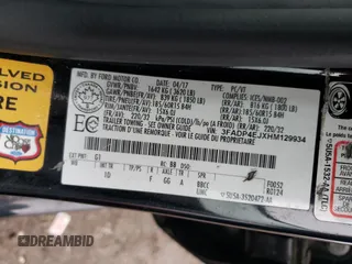 2017 Ford Fiesta SE with VIN 3FADP4EJXHM129934, listed as a Copart auction lot 52249255 with 85,203 mi miles and Salvage Title. Bid and sale history available at carsss.com. Image 12.