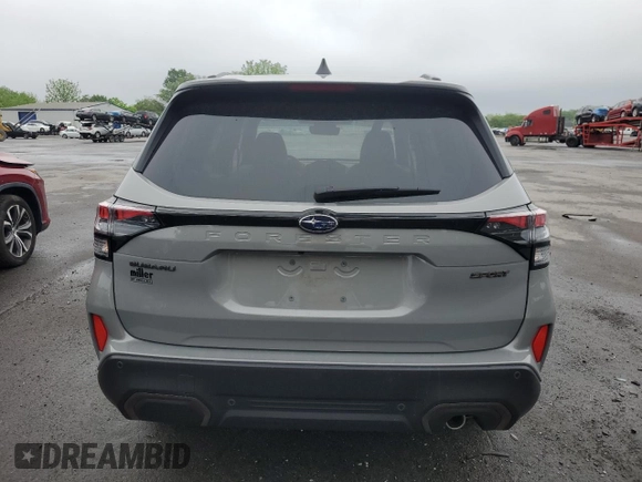 2025 Subaru Forester Special Sports with VIN JF2SLDHC6SH488365, listed as a Copart auction lot 57224155 with Not provided miles and Salvage title. Bid and sale history available at DreamBid. Image 6.
