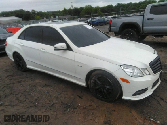 2012 Mercedes-Benz E 350 Luxury with VIN WDDHF8JB6CA573411, listed as a IAAI auction lot 42365181 with 215,242 mi miles and . Bid and sale history available at DreamBid. Image 1.
