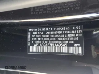 2011 Porsche Cayenne S with VIN WP1AB2A27BLA49545, listed as a Copart auction lot 60195185 with 141,378 mi miles and Clean title. Bid and sale history available at DreamBid. Image 13.