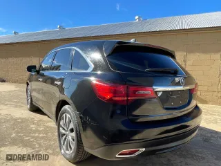 2014 Acura MDX Tech Pkg with VIN 5FRYD3H44EB019206, listed as a Copart auction lot 54153455 with 155,425 mi miles and Clean Title. Bid and sale history available at carsss.com. Image 3.