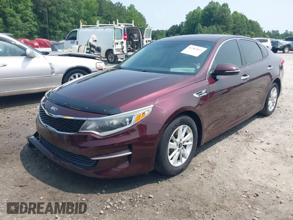 2016 Kia Optima LX with VIN 5XXGT4L36GG115293, listed as a IAAI auction lot 42383832 with 189,402 mi miles and . Bid and sale history available at DreamBid. Image 2.